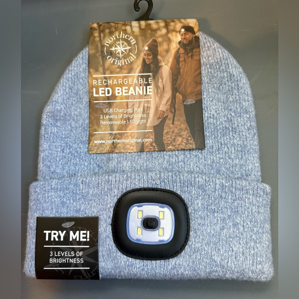 ⭐️Light Blue LED Beanie